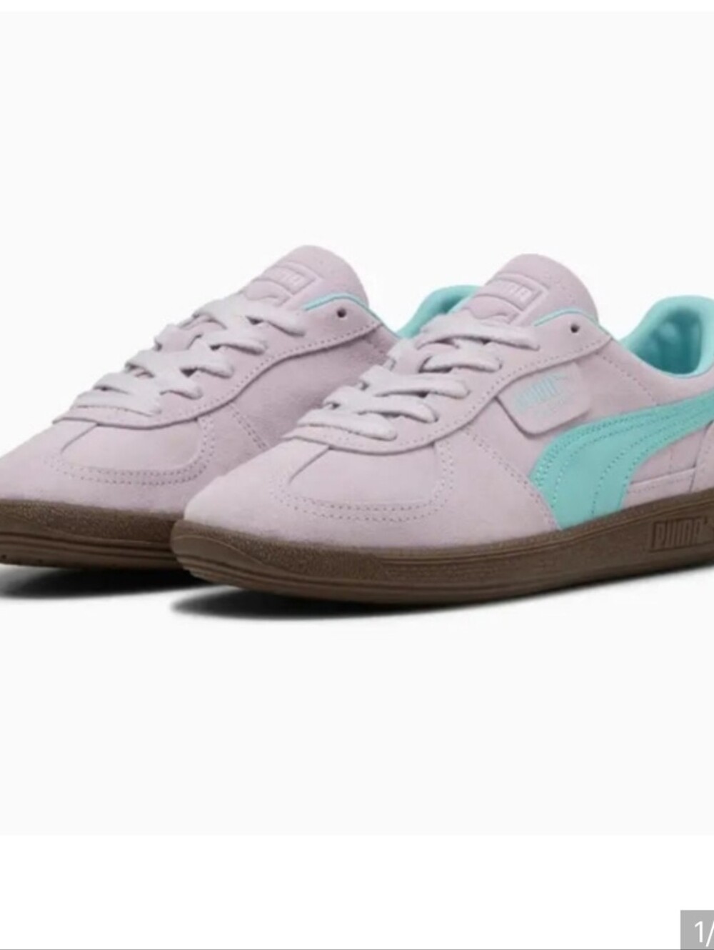 NWOT Puma Palermo Suede Classic Casual Sneaker Lavender Alert-Safe Lake Size 8.5